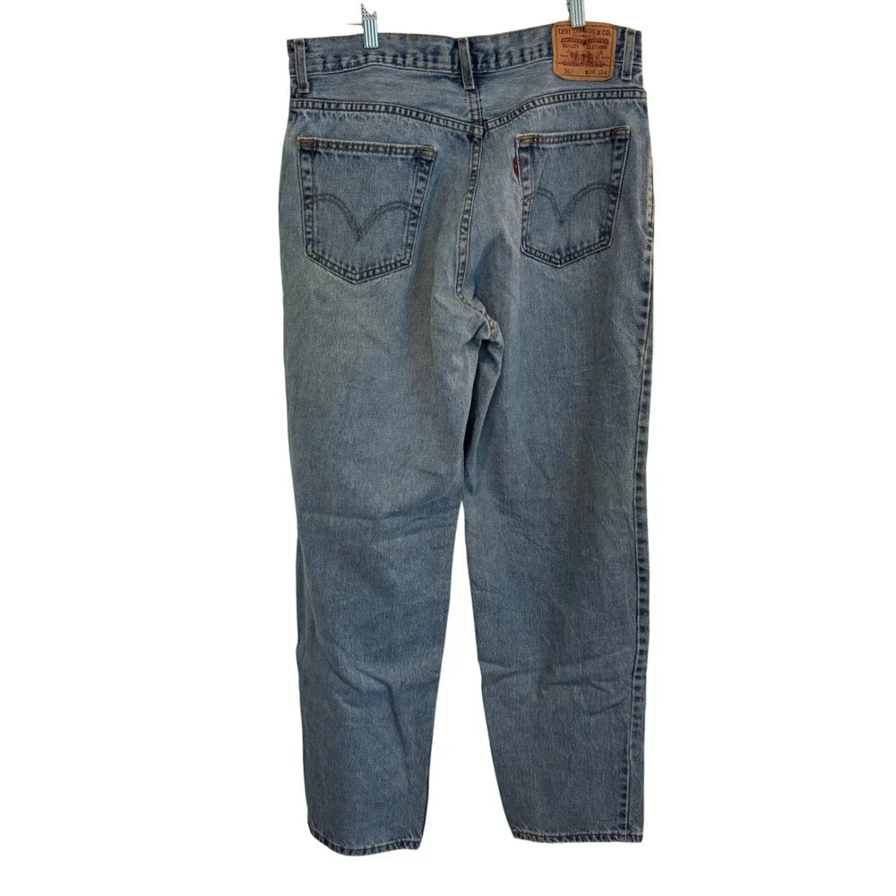 Levi's 560 Comfort Relaxed Fit Blue Jeans Mens 34x33 More Room in Seat Thighs